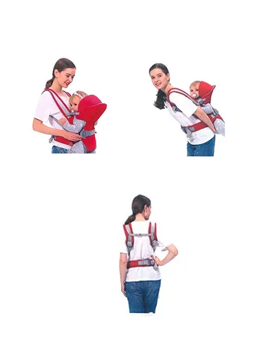 3D Mesh Comfortable Breathable Extra Protective Baby Carrier With Adjustable Strap (L73 x W44 x H1)cm - Navy Blue