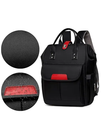 Oxford Cloth Women Baby Casual Diaper Backpack Multifunctional For Hanging On A Stroller 2160 (W26 x D16 x H40)cm