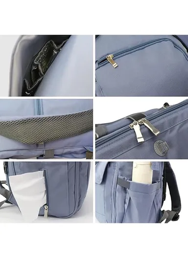  Oxford Cloth Women Baby Casual Diaper Backpack Multifunctional For Hanging On A Stroller 2160 (W26 x D16 x H40)cm
