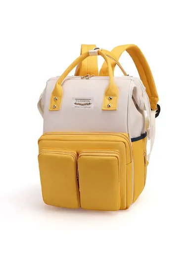 Women's Casual Diaper Backpack, Large Capacity Waterproof With Insulated Compartment 2066 (W24 x D17 x H39)cm
