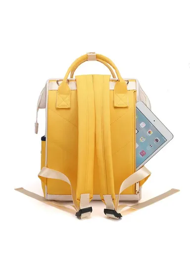 Women's Casual Diaper Backpack, Large Capacity Waterproof With Insulated Compartment 2066 (W24 x D17 x H39)cm