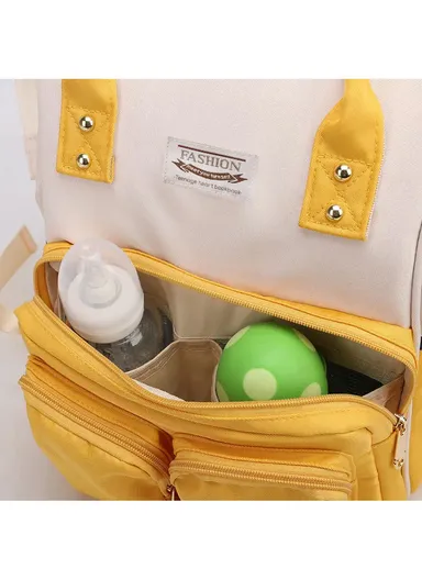 Women's Casual Diaper Backpack, Large Capacity Waterproof With Insulated Compartment 2066 (W24 x D17 x H39)cm