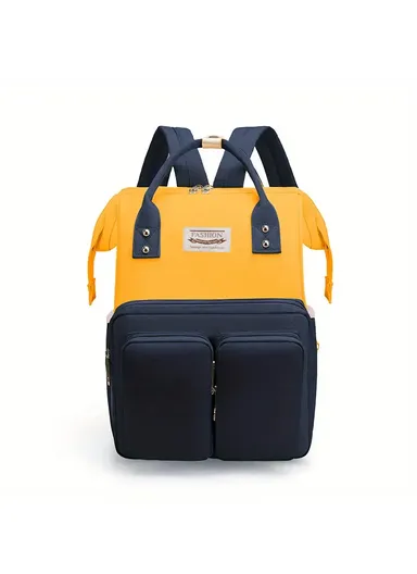 Women's Casual Diaper Backpack, Large Capacity Waterproof With Insulated Compartment 2066 (W24 x D17 x H39)cm