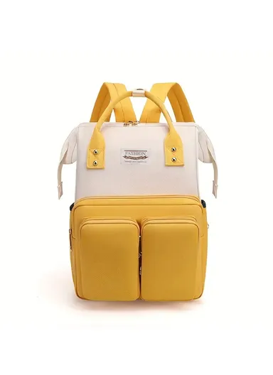 Women's Casual Diaper Backpack, Large Capacity Waterproof With Insulated Compartment 2066 (W24 x D17 x H39)cm