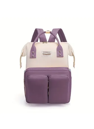 Women's Casual Diaper Backpack, Large Capacity Waterproof With Insulated Compartment 2066 (W24 x D17 x H39)cm