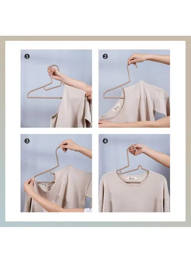5 Pcs Of Anti-slip Heavy Duty Laundry Hangers For Wardrobe Closet LT-1048