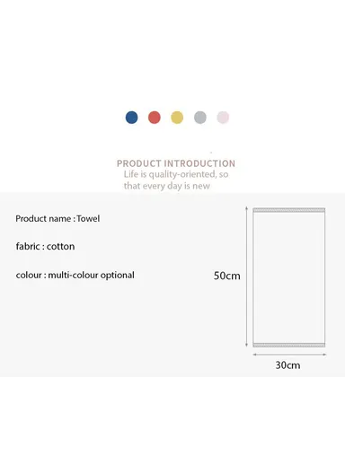 30x50cm Super Absorbent Quick Drying Towel for Drying Hands -White 