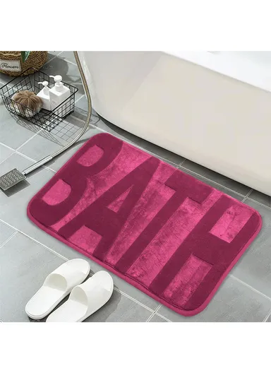 45x75cm Strong Water Absorbent Non-Slip Polyester Microfiber Bath Floor Mat 