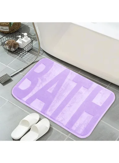 45x75cm Strong Water Absorbent Non-Slip Polyester Microfiber Bath Floor Mat 