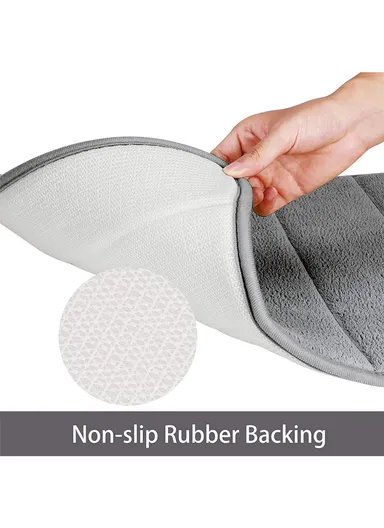 45x75cm Strong Water Absorbent Non-Slip Polyester Microfiber Bath Floor Mat 