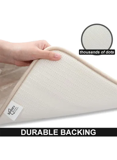 45x75cm Strong Water Absorbent Non-Slip Polyester Microfiber Bath Floor Mat 