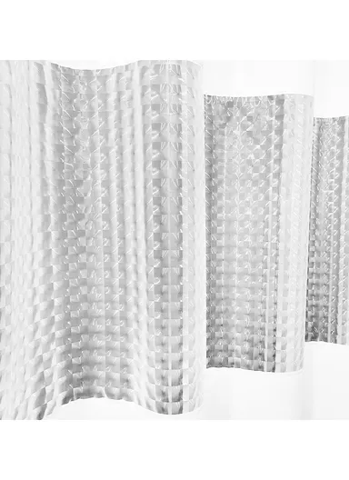 180x200cm PEVA Spliced Shower Curtain For Bathrooms - White 