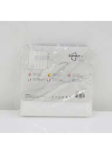 180x200cm PEVA Spliced Shower Curtain For Bathrooms - White 