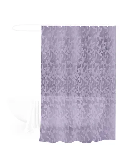 180x180cm EVA+PE 3D Leaf Pattern Shower Curtain For Bathrooms - Bordeaux