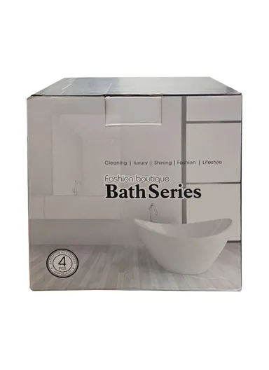 4Pcs Countertop Organizing Resin Bathroom Accessories Set - Grey 
