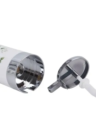 6 Pcs Bathroom Accessories Set With Toothbrush Holder, Mouthwash Cup, Soap Dispenser, Soap Dish, Toilet Brush &amp; Trash Can 8034-Y - White