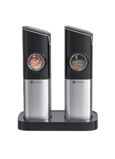 500mAh 100ml Plastic &amp; Stainless Steel Electric Shakers With Charging Base &amp; Rechargeable Battery For Salt &amp; Pepper DH-07920