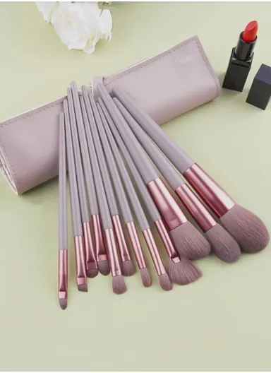 12 Pcs Synthetic Fiber Makeup Brushes Set