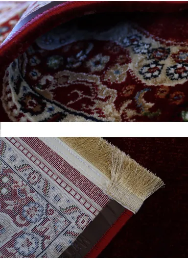 (200x280)cm Iranian Silk Carpet Unveiled - Red