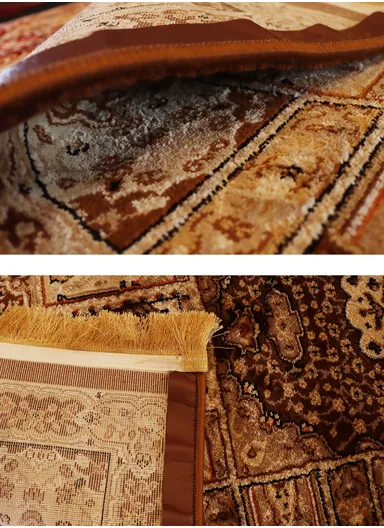 (250x350)cm Iranian Silk Carpet Unveiled - Beige