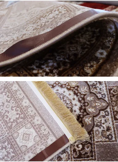 (250x350)cm Iranian Silk Carpet Unveiled - Beige