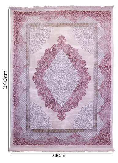 (240x340)cm Timeless Allure of French Wool Thread Carpet - Beige