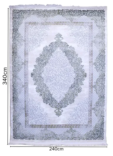(240x340)cm Timeless Allure of French Wool Thread Carpet - Beige