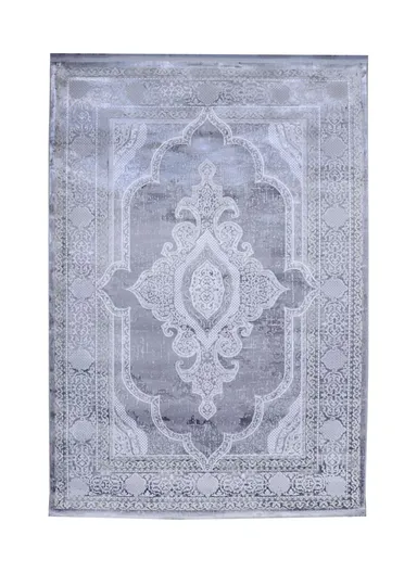 (80x300)cm Timeless Beauty Of French Silk Thread Carpet - Grey