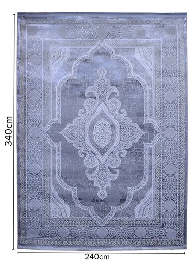 (240x340)cm Timeless Beauty Of French Silk Thread Carpet - Grey