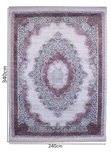 (240x340)cm Timeless Beauty Of French Silk Thread Carpet - Brown