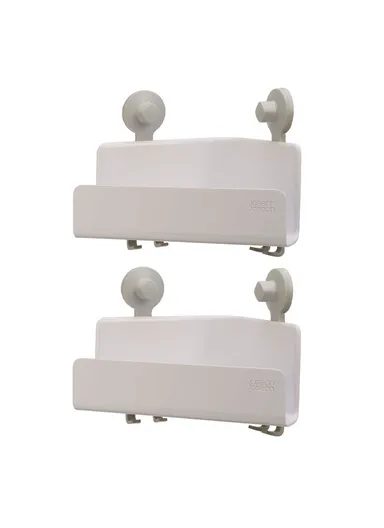 Acrylonitrile Butadiene Styrene EasyStore Corner Shower Caddy Shelf Draining 2 Packs (L18 x W26.5 x H45)cm