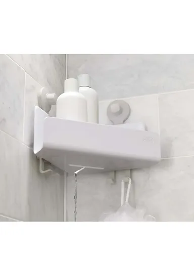 Acrylonitrile Butadiene Styrene EasyStore Corner Shower Caddy Shelf Draining 2 Packs (L18 x W26.5 x H45)cm