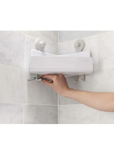 Acrylonitrile Butadiene Styrene EasyStore Corner Shower Caddy Shelf Draining 2 Packs (L18 x W26.5 x H45)cm