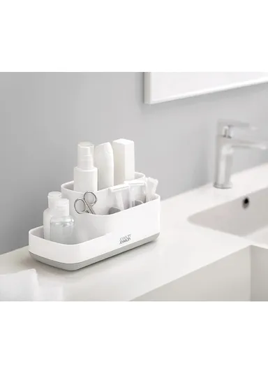 Plastic EasyStore Bathroom Storage Organizer Caddy Countertop (L11.6 x W24.9 x H11.9)cm