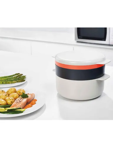 2 Pcs 2L Alloy Steel Steamer Griddle Cooking Pots With Lids Set For Easy Quick Cooking