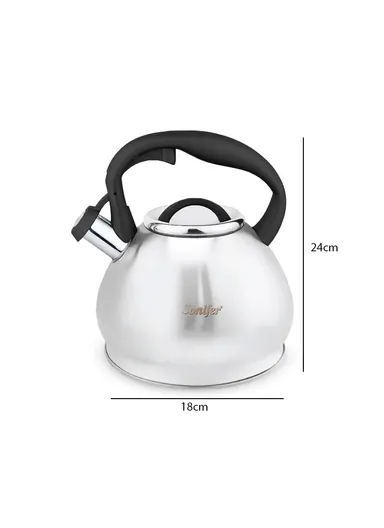 3L Stainless Steel Whistling Kettle SF-2507 (D18 x H24)cm - White