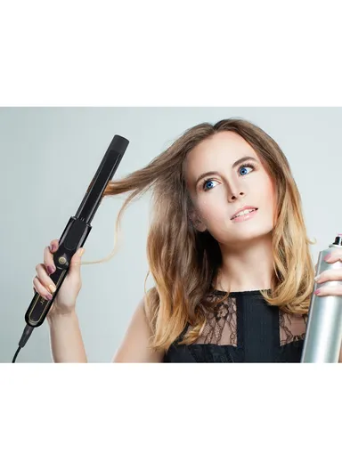 180W Ceramic 360°C Hair Curling Iron With LED Light P301PIS001 (D3.5 x W6.5 x H30)cm