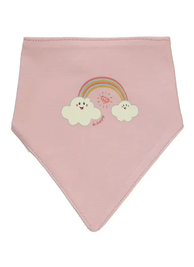 Baby Rainbow Printed 2 Pack Baby Bib - Light Powder