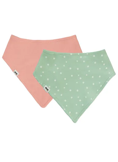 Baby Scored 2-Piece Bib - Green Green