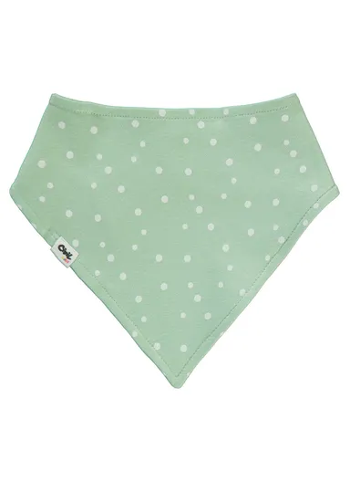 Baby Scored 2-Piece Bib - Green Green