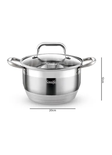 3.9L Wear-Resistant Stainless steel Casserole SF-1140 (D20 x H12)cm