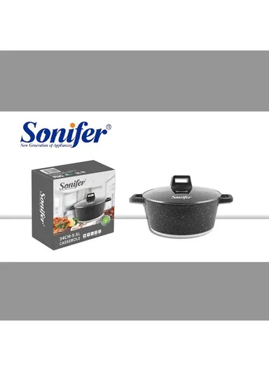 34cm 9.5L Wear-Resistant Non-Stick Granite Casserole SF-1127 (D34 x H14)cm