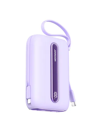 20000mAh 22.5W Colorful Series Mini Power Bank with Dual Cables JR-L012 Plus - Purple