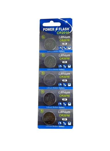 5 Pcs 3V Lithium Battery CR2016