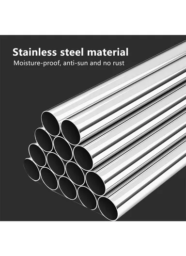 6 Poles Stainless Steel Movable Clothes Drying Rack Multi-Function Hanger Indoor &amp; Outdoor (L160 x W120 x H110)cm