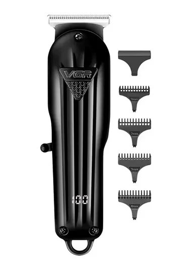 600mAh Precision T-Blade Hair Trimmer with LED Display &amp; Low-Noise Motor Design V-982