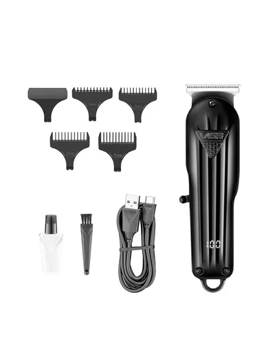 600mAh Precision T-Blade Hair Trimmer with LED Display &amp; Low-Noise Motor Design V-982