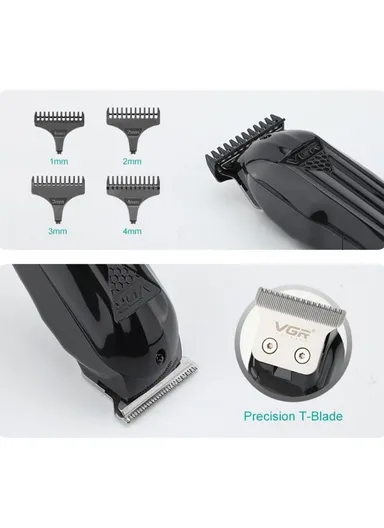 600mAh Precision T-Blade Hair Trimmer with LED Display &amp; Low-Noise Motor Design V-982