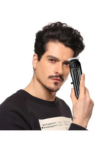 600mAh Precision T-Blade Hair Trimmer with LED Display &amp; Low-Noise Motor Design V-982