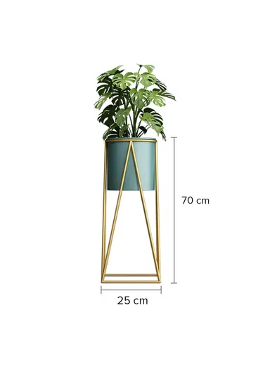 Steel Vase Rack With Elegant Design, Sturdy Construction &amp; Stylish (L25 x W25 x H70)cm